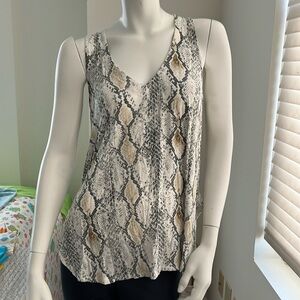 Express Sleeveless Snake Print Blouse M New